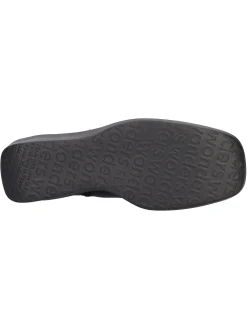 Stivaletto con zeppa Wonders da donna nero
