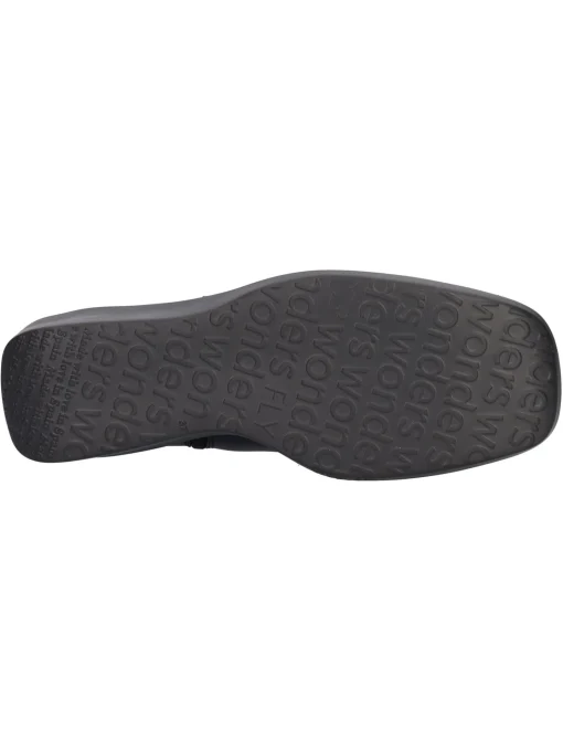 Stivaletto con zeppa Wonders da donna nero