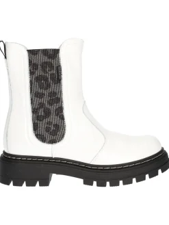 Stivaletto Nero Giardini da bambina bianco