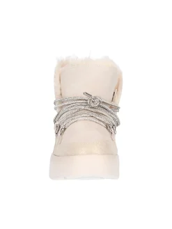 Stivaletto platform Cafenoir da donna beige e platino