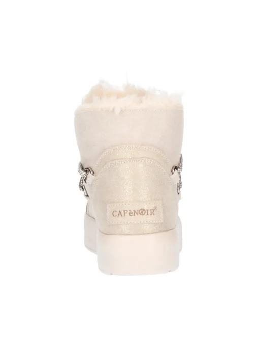 Stivaletto platform Cafenoir da donna beige e platino