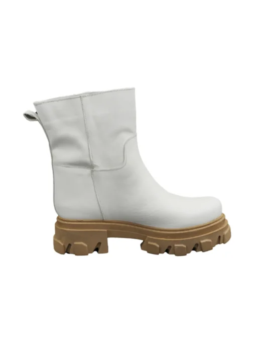 Stivaletto platform Liviana da donna bianco