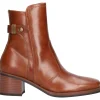 Stivaletto tacco basso Nero Giardini da donna cuoio