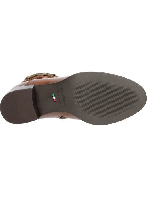 Stivaletto tacco basso Nero Giardini da donna cuoio