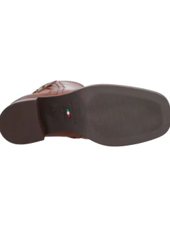 Stivaletto tacco basso Nero Giardini da donna cuoio