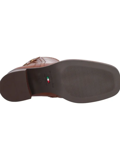 Stivaletto tacco basso Nero Giardini da donna cuoio