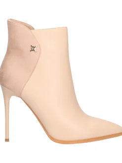 Stivaletto tacco fino Laura Biagiotti da donna beige