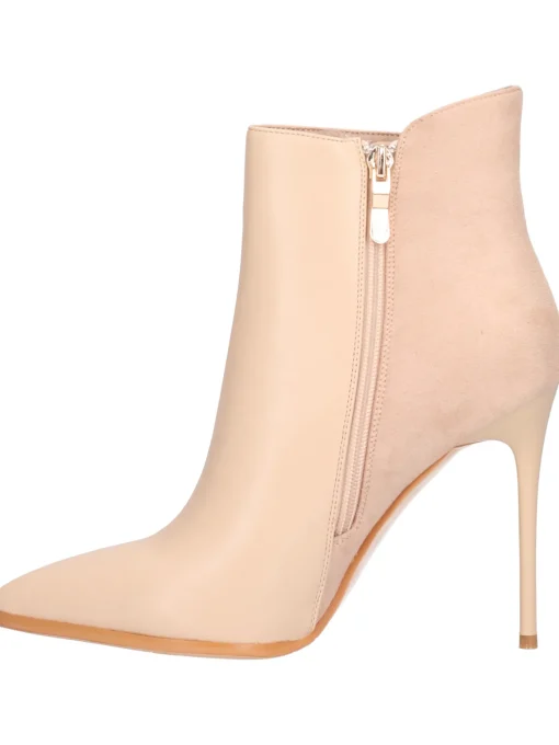 Stivaletto tacco fino Laura Biagiotti da donna beige