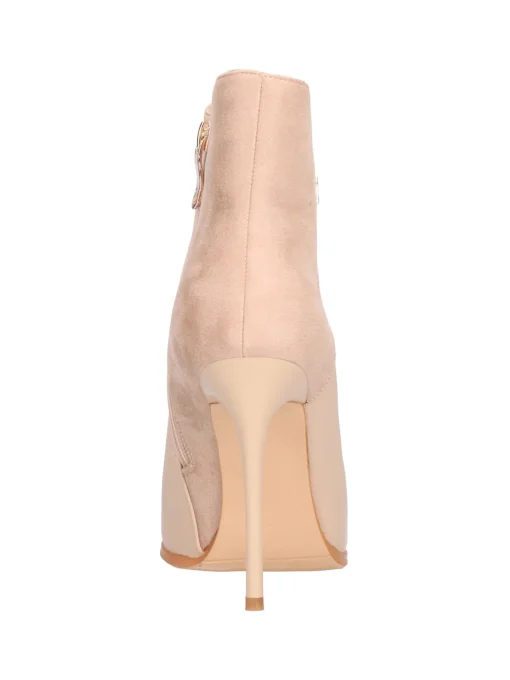 Stivaletto tacco fino Laura Biagiotti da donna beige