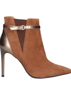 Stivaletto tacco fino Nero Giardini da donna cuoio