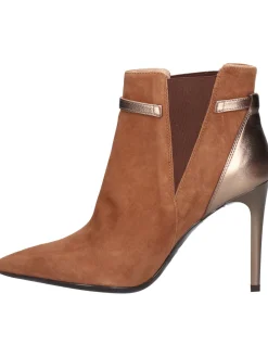 Stivaletto tacco fino Nero Giardini da donna cuoio