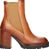 Stivaletto tacco largo Barbara Brera da donna cuoio