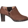 Stivaletto tacco largo Confort da donna marrone
