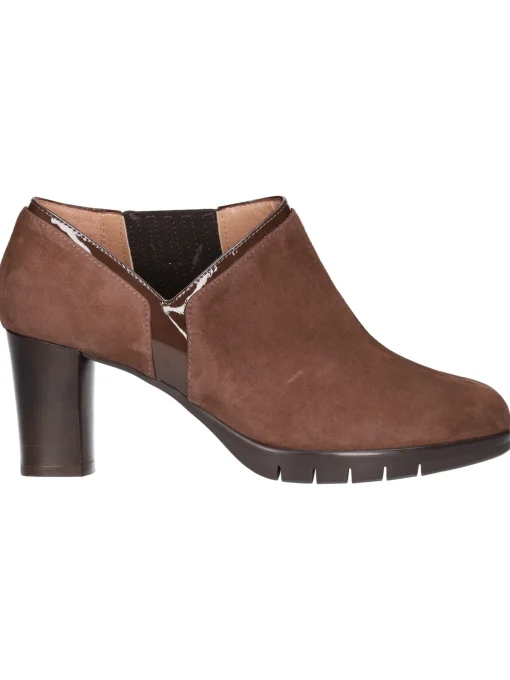 Stivaletto tacco largo Confort da donna marrone