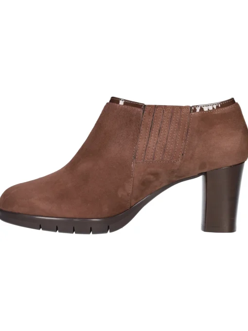 Stivaletto tacco largo Confort da donna marrone