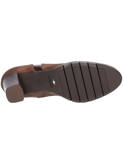 Stivaletto tacco largo Confort da donna marrone