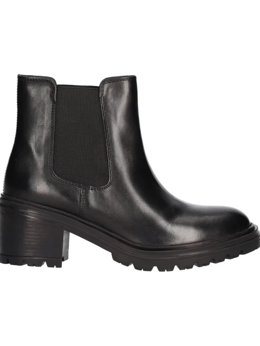 Stivaletto tacco largo Geox Damiana da donna nero