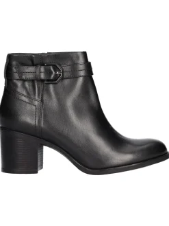Stivaletto tacco largo Geox New Ashell da donna nero