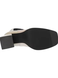 Stivaletto tacco largo Keys da donna beige