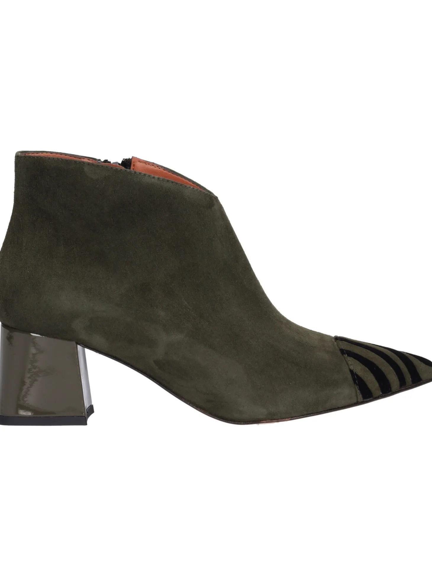 Stivaletto tacco largo Linea Uno da donna verde