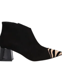Stivaletto tacco largo Linea Uno da donna nero