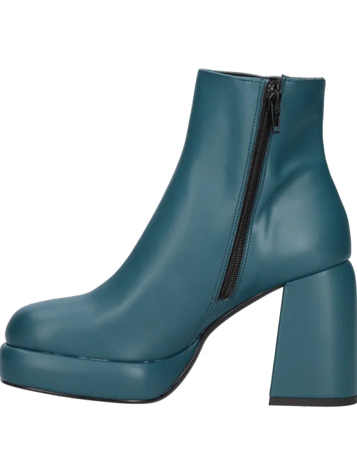 Stivaletto tacco largo Liviana da donna verde petrolio