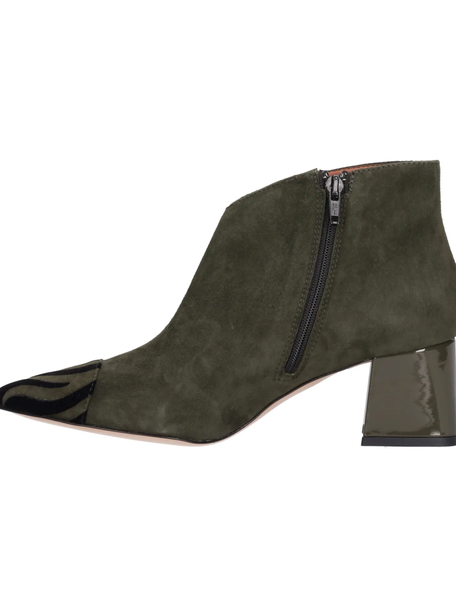 Stivaletto tacco largo Linea Uno da donna verde