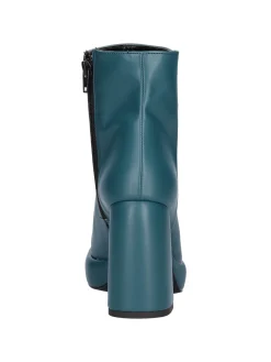 Stivaletto tacco largo Liviana da donna verde petrolio