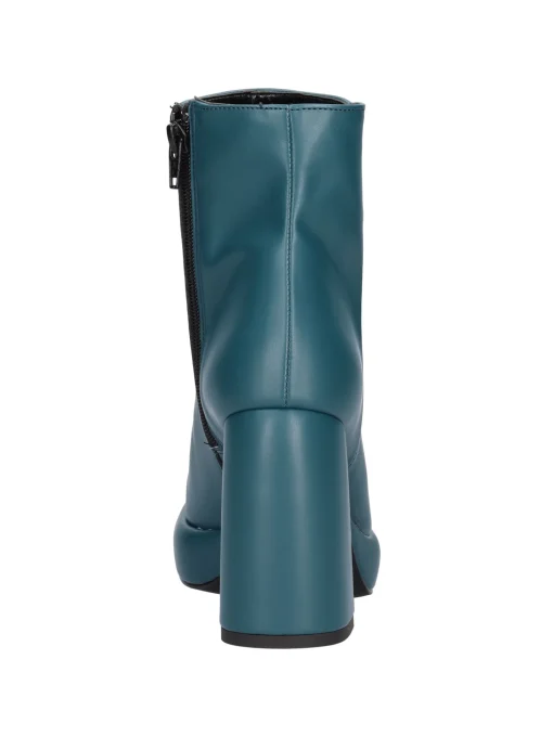 Stivaletto tacco largo Liviana da donna verde petrolio