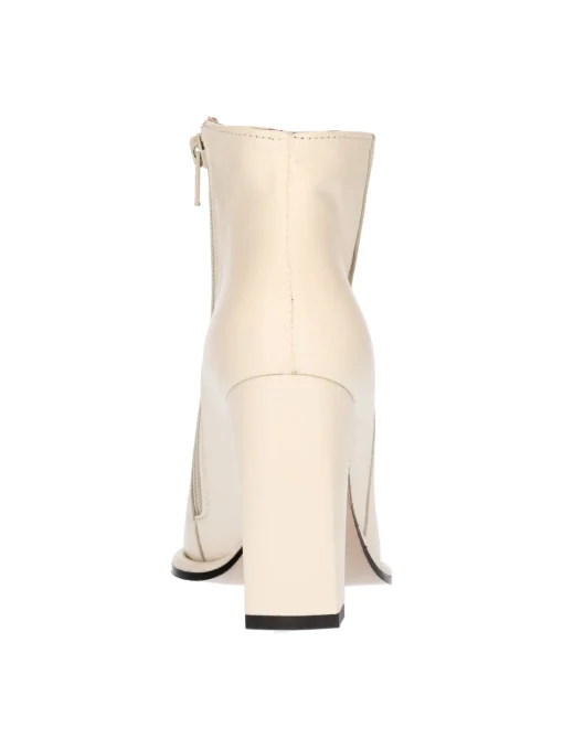 Stivaletto tacco largo Liviana da donna avorio