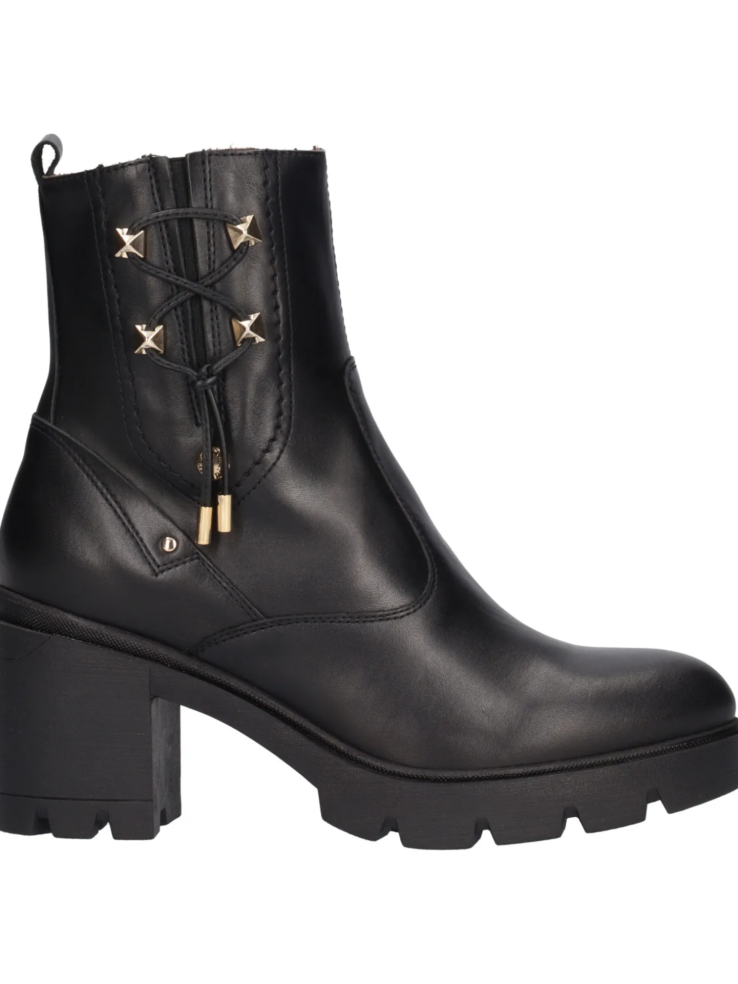 Stivaletto tacco largo Nero Giardini da donna nero