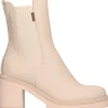 Stivaletto tacco largo Nero Giardini da donna beige