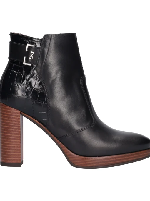 Stivaletto tacco largo Nero Giardini da donna nero
