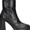Stivaletto tacco largo Nero Giardini da donna nera