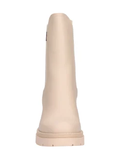 Stivaletto tacco largo Nero Giardini da donna beige