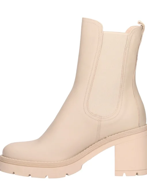 Stivaletto tacco largo Nero Giardini da donna beige
