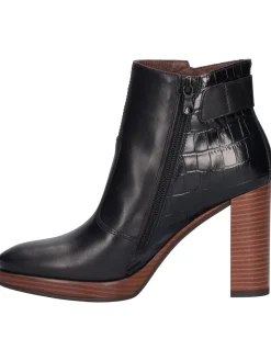 Stivaletto tacco largo Nero Giardini da donna nero