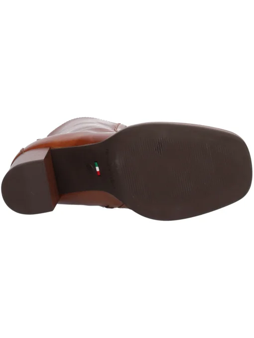 Stivaletto tacco largo Nero Giardini da donna cuoio