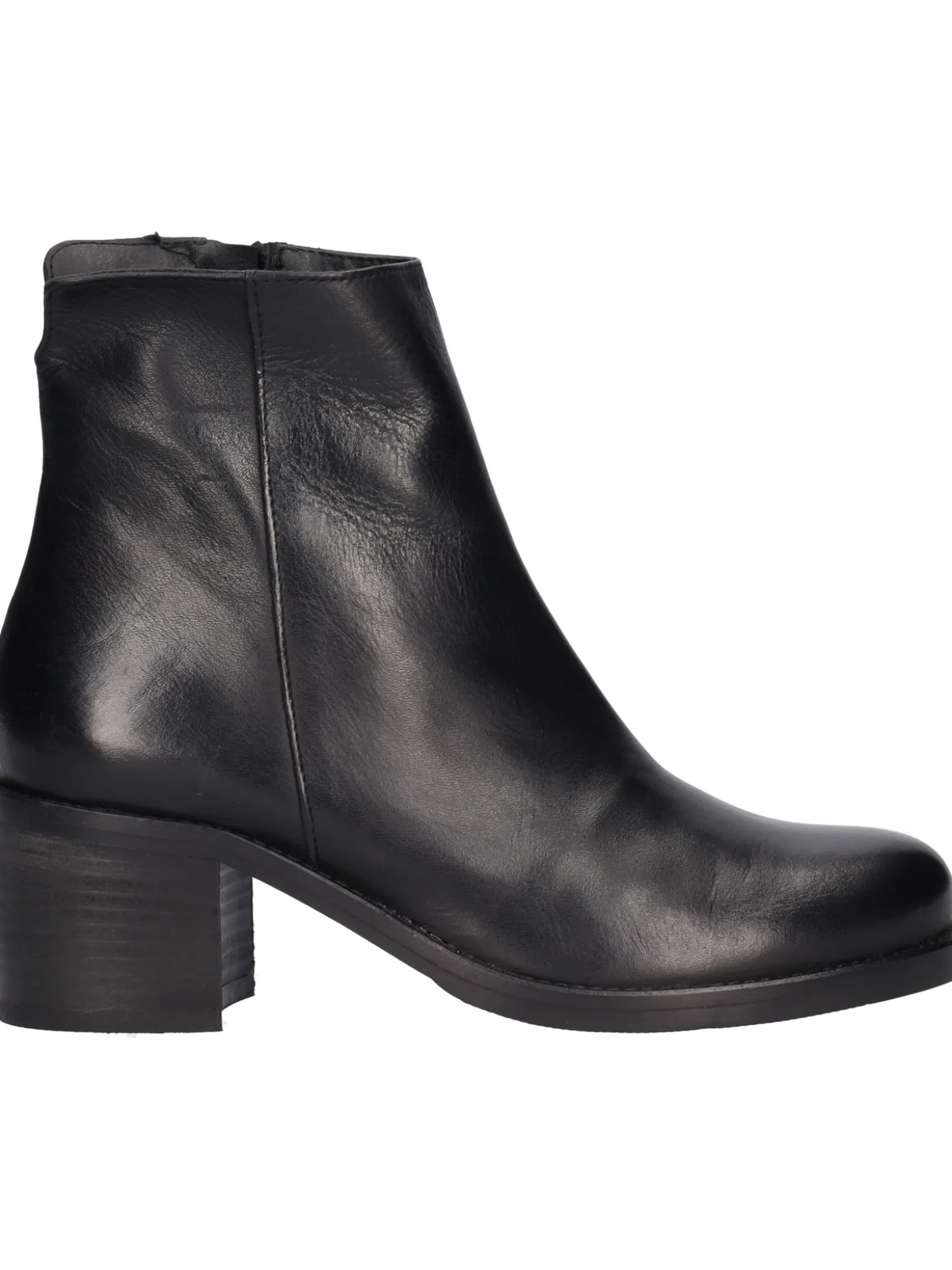 Stivaletto tacco largo Sinapsi da donna nera