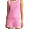 Top a canotta Liu Jo da donna rosa e avorio