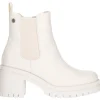 Tronchetto tacco largo Xti Vegan da donna color ghiaccio