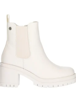 Tronchetto tacco largo Xti Vegan da donna color ghiaccio