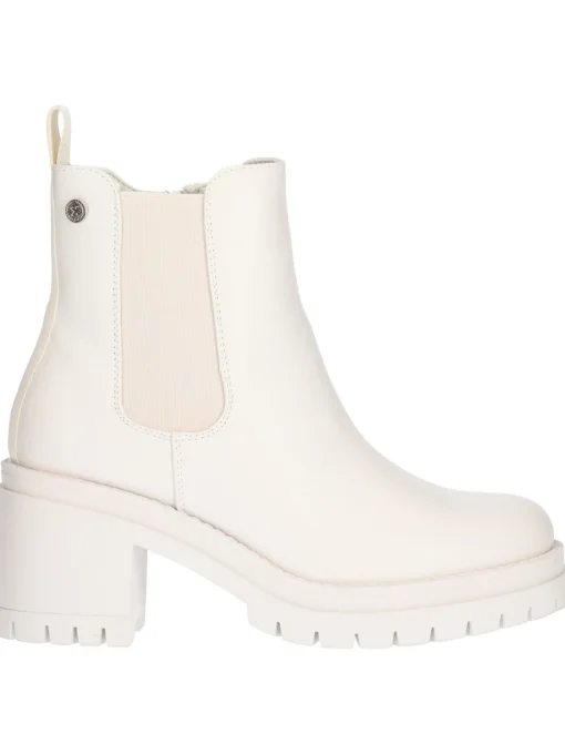 Tronchetto tacco largo Xti Vegan da donna color ghiaccio