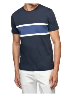 T-shirt a maniche corte Geox da uomo blu