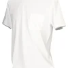 T-shirt a maniche corte Geox Pocket da uomo bianca