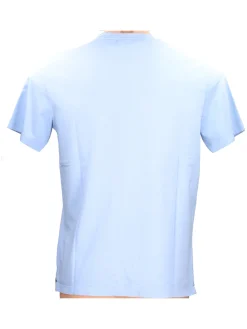 T-shirt a maniche corte Geox G-Dyed da uomo celeste