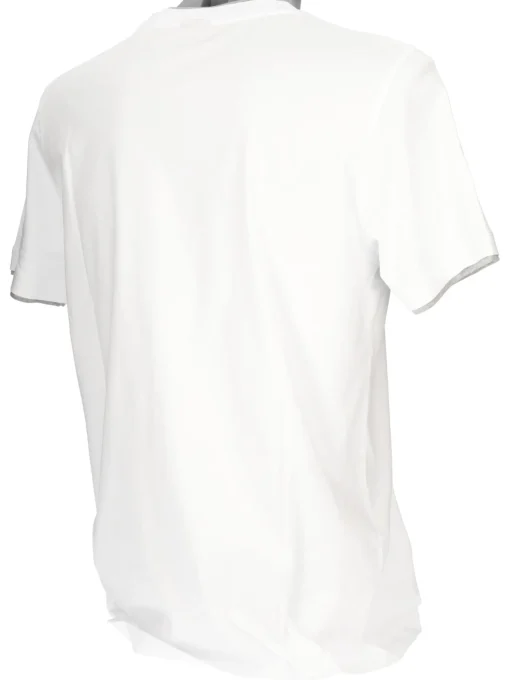T-shirt a maniche corte Geox Pocket da uomo bianca