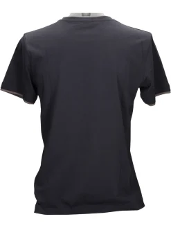 T-shirt a maniche corte Geox Pocket da uomo blu scuro