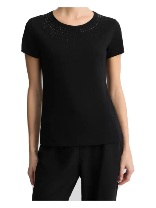 T-shirt a maniche corte Liu Jo da donna nera