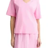 T-shirt a maniche corte Liu Jo da donna rosa